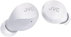 JVC HA-Z66T-W Gumy mini kablosuz kulaklık, küçük, ultra hafif, 3 ses modu (bas/şeffaf/normal), suya dayanıklı (IPX4), 23 saat pil ömrü, Bluetooth 5.1, (beyaz)