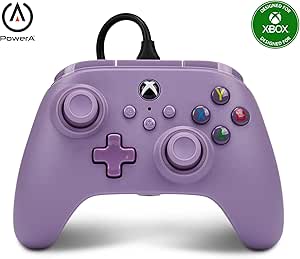 PowerA Xbox Serisi X|S için Nano Gelişmiş Kablolu Oyun Kumandası, Mor