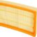 Bosch düz katlamalı filtre polyester, Dörtgen, 6150 cm², 240 x 140 x 56 mm, 2607432034