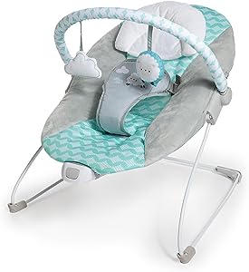 Ingenuity Ity by Ingenuity Bouncity Bounce Titreşimli Lüks Ana Kucağı, 0-6 Ay, 9 kg’a Kadar (Goji)