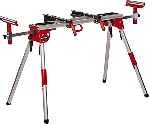 Einhell Gönye Kesme Standı MSS 1610 (büyük testereler için, yüksekliği ayarlanabilir, uzatılabilir iş parçası destekleri ve hareketli tekerlekler, katlanabilir) – 4310615