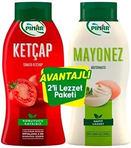 PINAR KETÇAP 600GR+MAYONEZ 500GR (%50 AZ YAĞLI)