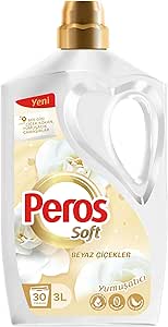 Peros Yumuşatıcı Beyaz Çiçekler 3000 ml