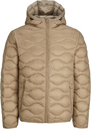 JACK & JONES PREMIUM Erkek JPRCCICEBREAKER LIGHT HOOD JACKET Dış Giyim, Açık Kahve, S