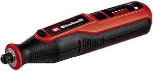 Einhell Akülü Gravür Seti TE-MT 7,2 Li (Lityum-iyon, 7,2 V akü, hız kontrolü, kilitleme düğmesi, LED aydınlatma halkası, şarj istasyonu, 57 parçalı aksesuar seti ve kutu dahil) – 4419330