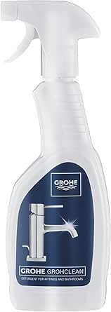 GROHE GrohClean Temizlik Spreyi, Batarya, Musluk, Mutfak, Duş ve Banyo Aksesuarları Temizleyici, Doğal ve Etkili, 500 ml, 48166000