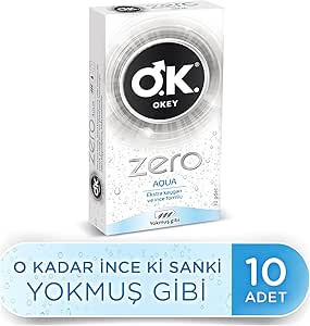 Okey Zero Aqua Prezervatif 10 Adet