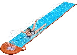 Bestway H20GO Single Su Kaydırağı, 4,88 m Şişirilebilir dahili fıskiyeli