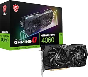 MSI VGA GEFORCE RTX 4060 GAMING X 8G RTX4060 8GB GDDR6 128B DX12 PCIE 4.0 X8 (3XDP 1XHDMI) Ekran Kartı