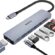 BENFEI USB C HUB 7’si 1 arada, USB-C HUB Multiport Adaptör HDMI ile (4K@60Hz Sertifikalı)/100W Power Delivery/3*USB 3.0 5Gbps/SD/TF Kart Okuyucu (160MB/s) iPhone 15 Pro/Max MacBook iPad Pro iMac S23