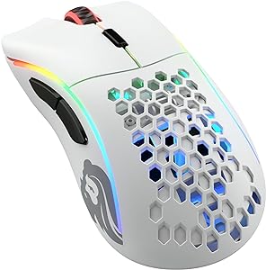 Glorious Pc Gaming Race Model D Oyun Faresi, Kablosuz, Ergonomik Fare, Optik BAMF Sensörü 19000 DPI, Hafif 69 Gram, RGB Aydınlatma, Kablosuz Fare, (Beyaz (Mat))…