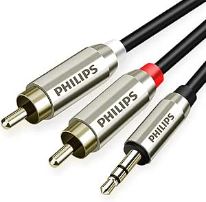 Philips SWR2120C/93 3.5mm Stereo Erkek/Rca Erkek Ses Kablosu – 2 Metre