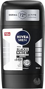 NIVEA MEN Erkek Stick Deodorant Black&white Invisible Original 50ml 72 Saat Anti-perspirant Ter Koruması