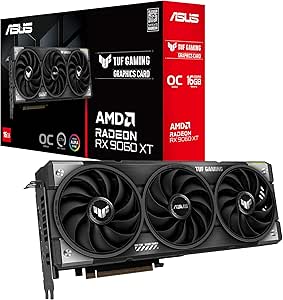 ASUS TUF-RX9060XT-O16G-GAMING-AMD-RADEON-RX 9060-16G-16GB GDDR6-128bit-OC-HDMI-2xDP-EKRAN KARTI