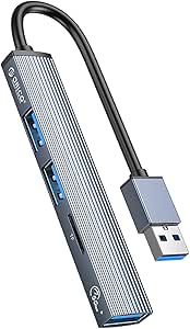 Orico Hub USB-A 5Gbps 3*USB-A, microSD, alüminyum