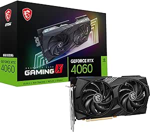 MSI VGA GEFORCE RTX 4060 GAMING X 8G RTX4060 8GB GDDR6 128B DX12 PCIE 4.0 X8 (3XDP 1XHDMI) Ekran Kartı