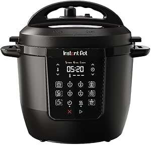 Instant Pot Çoklu Pişirici, 5,7L 7’si 1 arada Akıllı Ocak – Düdüklü Tencere, Yavaş Pişirici, Pirinç Pişirici, Sote Tavası, Yoğurt Makinesi, Buharlı Pişirici ve Yemek Isıtıcı, Siyah.
