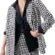DeFacto Oversize Fit Tweed Blazer Ceket Siyah 36