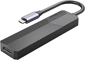 Orico Type-C Bağlantılı PD55W 2 USB Portlu HDMI Type-C TF/SD Docking Station Siyah