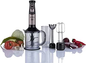 arnica GH21593 Diva Trend El Blender Seti, 1200 W, Paslanmaz Çelik Bıçak, 1.2 L Hazne, Rose