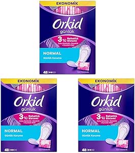 Orkid Günlük Ped Günlük Koruma Dev Ekonomi Paketi 48 Ped (Tekli Paketlerde) 3lü paket