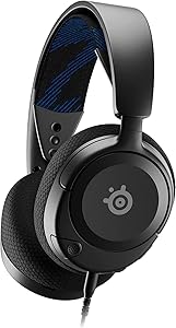 SteelSeries Arctis Nova 1P – Multi-Platform Gaming Kulaklık – Hi-Fi Sürücü – 360° Surround Ses – Memory Foam Kulak Yastıkları – Gürültü Önleyici Mikrofon – PS5, PS4, PC, Xbox, Switch – Siyah