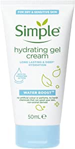 Simple Water Boost Nemlendirici Jel Krem Cilt Kuruluğuna Nazik Bir Dokunuş, 50 ml