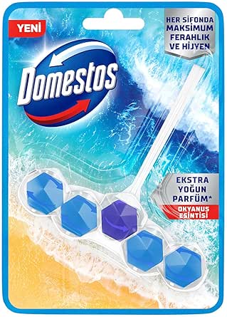 Domestos WC Blok 5’li Güç Tuvalet Bloğu Okyanus Ferahlığı Maksimum Hijyen 50 G