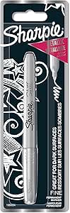 Sharpie Metalik Markör Tekli Paket, Gümüş