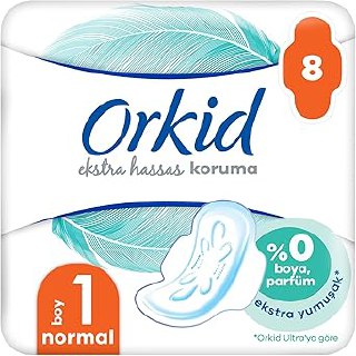 Orkid Extra Hassas Koruma (Boy 1) Normal 8li Hijyenik Ped