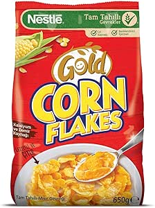Nestlé Gold Corn Flakes Tam Tahıllı Mısır Gevreği 650 g