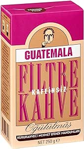 Kurukahveci Mehmet Efendi Kafeinsiz Guatemala Filtre Kahve 250 gr Vakum Ambalaj