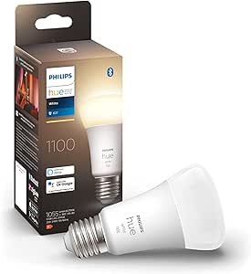 Philips HueW 9.5-75W Beyaz Akıllı Ampul E27 Bluetooth Özellikli – Sarı Işık