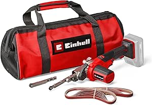 Einhell Akülü Bant Eğe TE-BF 18 Li-Solo Power X-Change (18 V, 1.700 m/dk hıza kadar, 9 mm ve 13 mm 2x zımpara kolu, 12x zımpara bandı dahil, Akü Dahil Değildir) – 4461000