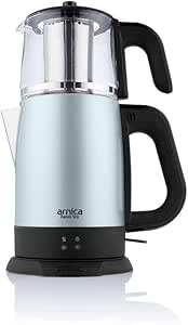arnica IH33203 Demli Stil Mint Yeşil Cam Çay Makinesi
