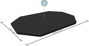 Bestway Power Steel Oval Havuzlar için Flowclear Yüzme Havuzu Kapağı, 10 ft