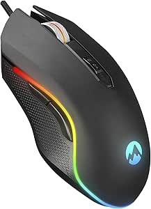 Everest SM-F09 TITANIO Usb Gümüş 7200dpi RGB Ledli Gaming Oyuncu Mouse