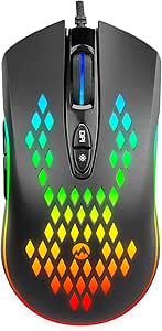 Everest SM-G07 Metafor USB Siyah 800/1600/3200/4800/6400 DPI RGB Gaming Mouse
