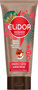 Elidor Doğanın Enerjisi Onarıcı Süper Saç Bakım Kremi Argan Yağı ve Hibiskus Özü Dökülme Karşıtı ve Güçlü Uzamayı Destekleyici (170 ml)