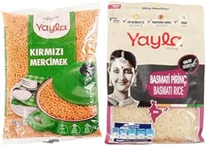 Yayla Kırmızı Mercimek 1 Kg & Gurme Basmati Pirinç 500 Gr