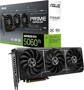 ASUS Prime RTX5060TI O8G Nvidia Geforce RTX 5060 TI-8G-8GB GDDR7 128bit OC HDMI 3xDP-DLSS4 Ekran Kartı