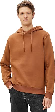 Basic Kapşonlu Sweat Uzun Kollu Şardonlu