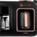KARACA Hatır Plus Barista 6 in 1 Latte Cappucino ve Közde Türk Kahvesi Makinesi Black Copper
