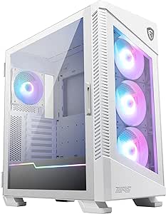 MSI MPG VELOX 100R WHITE Temperli Cam 1 x A-RGB Fan 4 x 120mm Fan ATX Gaming Bilgisayar Kasası