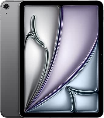 Apple M3 çipli 11 inç iPad Air: Liquid Retina Ekran, 256 GB, 12 MP Ön/Arka Kamera, Wi-Fi 6E + hücresel bağlantı, Touch ID, Tüm Gün Süren Pil Ömrü — Uzay Grisi