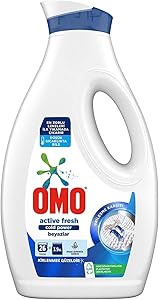 Omo Active Fresh Cold Power Beyazlar İçin Sıvı Çamaşır Deterjanı 1690 ml