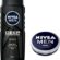 NIVEA Men Deep Dimension Duş Jeli 500 ml, 3’ü 1 Arada Komple Bakım, Vücut, Saç ve Yüz + NIVEA MEN Creme Erkek Bakım Kremi 75 ml, El, Yüz ve Vücut Nemlendirici Krem X2