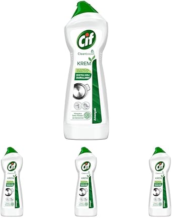 Cif Krem Yeni Nesil Yüzey Temizleyici Amonyak 750 ml 4lü paket