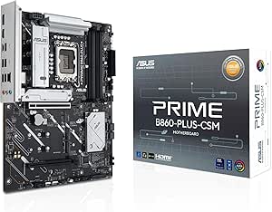 ASUS PRIME B860-PLUS-CSM Intel B860 LGA1851 DDR5 8200 DP HDMI 3x M2 USB3.2 Gen 2×2 AURA RGB 2.5Gbit LAN ATX 8+1+1 Güç Aşamaları, 1xGen5 M.2, Ready for Advanced AI PC, Uzaktan Yönetim Yazılımı