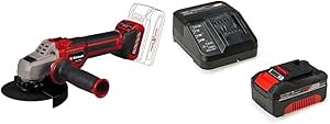 Einhell TP-AG 18/125 CE Q Li – Solo, Akülü Avuç Taşlama ve Einhell 18V 4,0 Ah PXC Starter Kit (Başlangıç Seti)